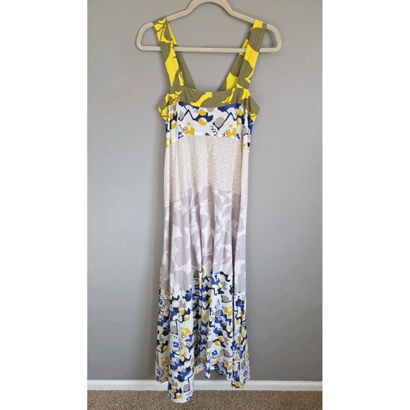 NWT Rebecca Taylor | Sz 0 | Maxi Sundress 💚 💙 💛 Floral Flowy Care Tag Missing - Picture 6 of 13